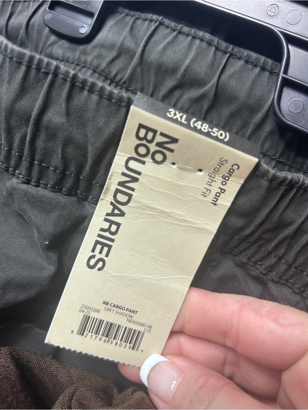 Men's Black Cargo Pants - Casual Utility Pants - Picture 5 of 5